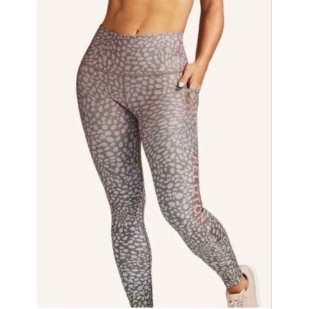 Peloton x WITH Animal Print Pocket Leggings Women's L Activewear
